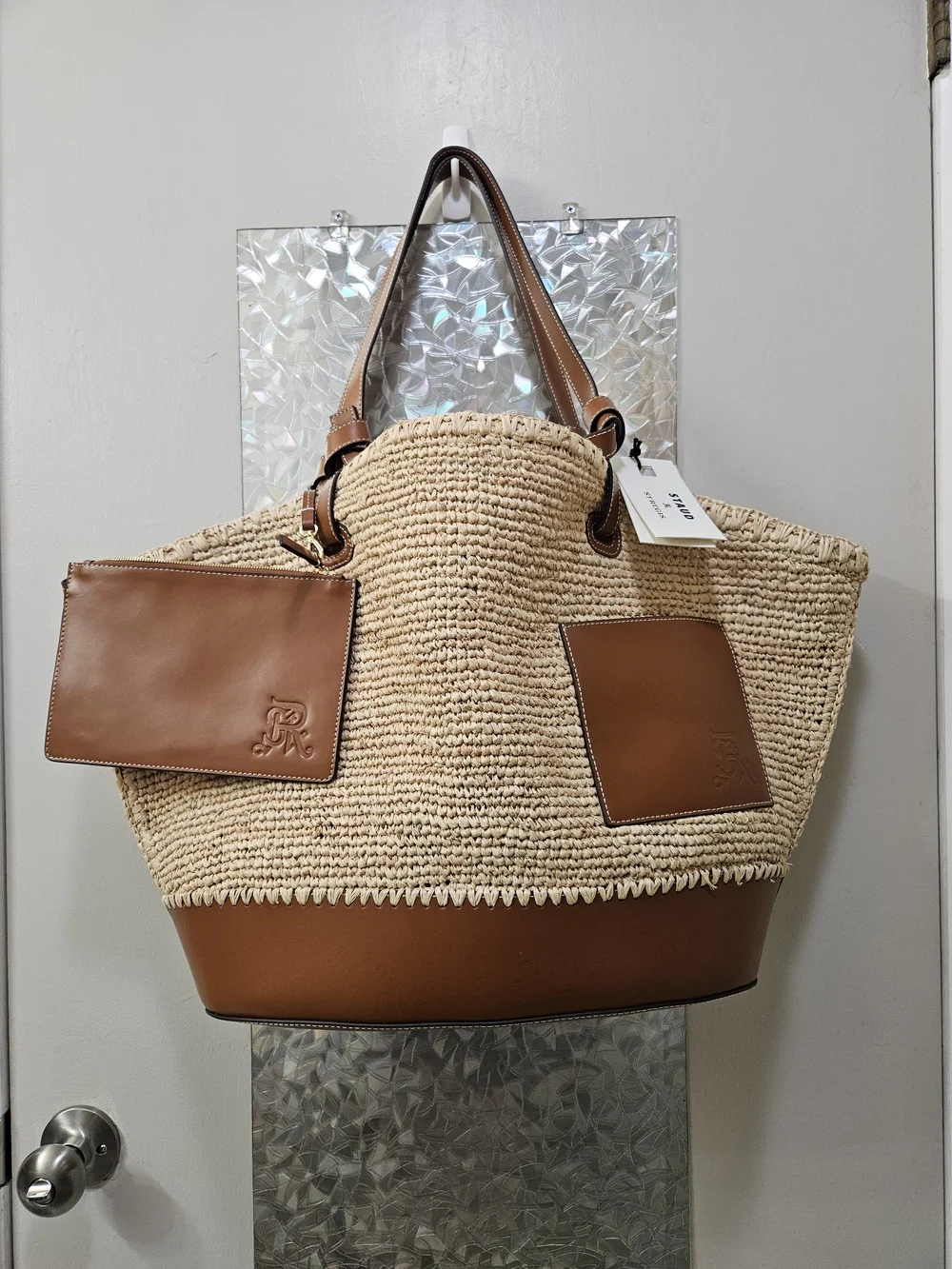 Staud St. Regis Squillo Raffia Tote